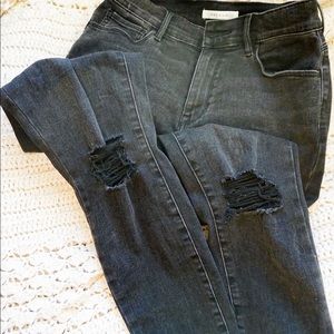 PACSUN BLACK RIPPED SKINNY JEAN